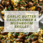 Garlic Mushrooms Cauliflower Skillet Recipe
