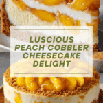 Peach Cobbler Cheesecake Recipe