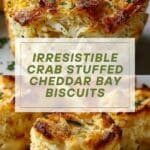 Crab Stuffed Cheddar Bay Biscuits with Lemon Butter Recipe