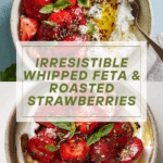 Spread the whipped feta onto a serving plate or bowl, creating a swirl with the back of a spoon Recipe