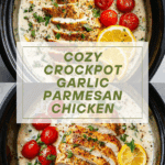 Crockpot Creamy Garlic Parmesan Chicken Recipe