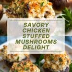 Chicken Stuffed Mushrooms Recipe