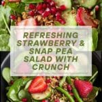 Strawberry, Snap Pea, and Mixed Green Salad Recipe