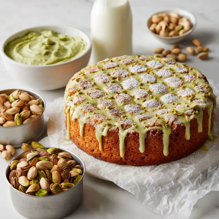 Vegan Pistachio Coffee Cake Recipe