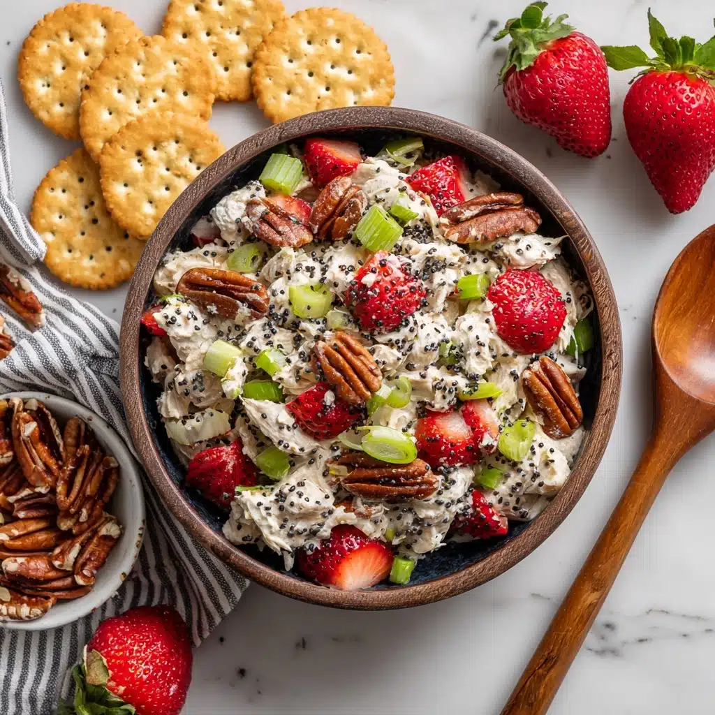Strawberry Pecan Poppy Seed Chicken Salad Recipe - Recipe Image