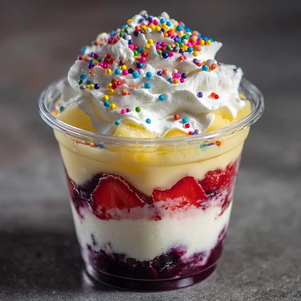 Banana Split Pudding Cups Recipe - Recipe Image