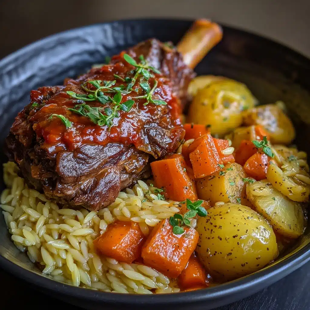 Easy Braised Lamb Shanks Recipe - Recipe Image