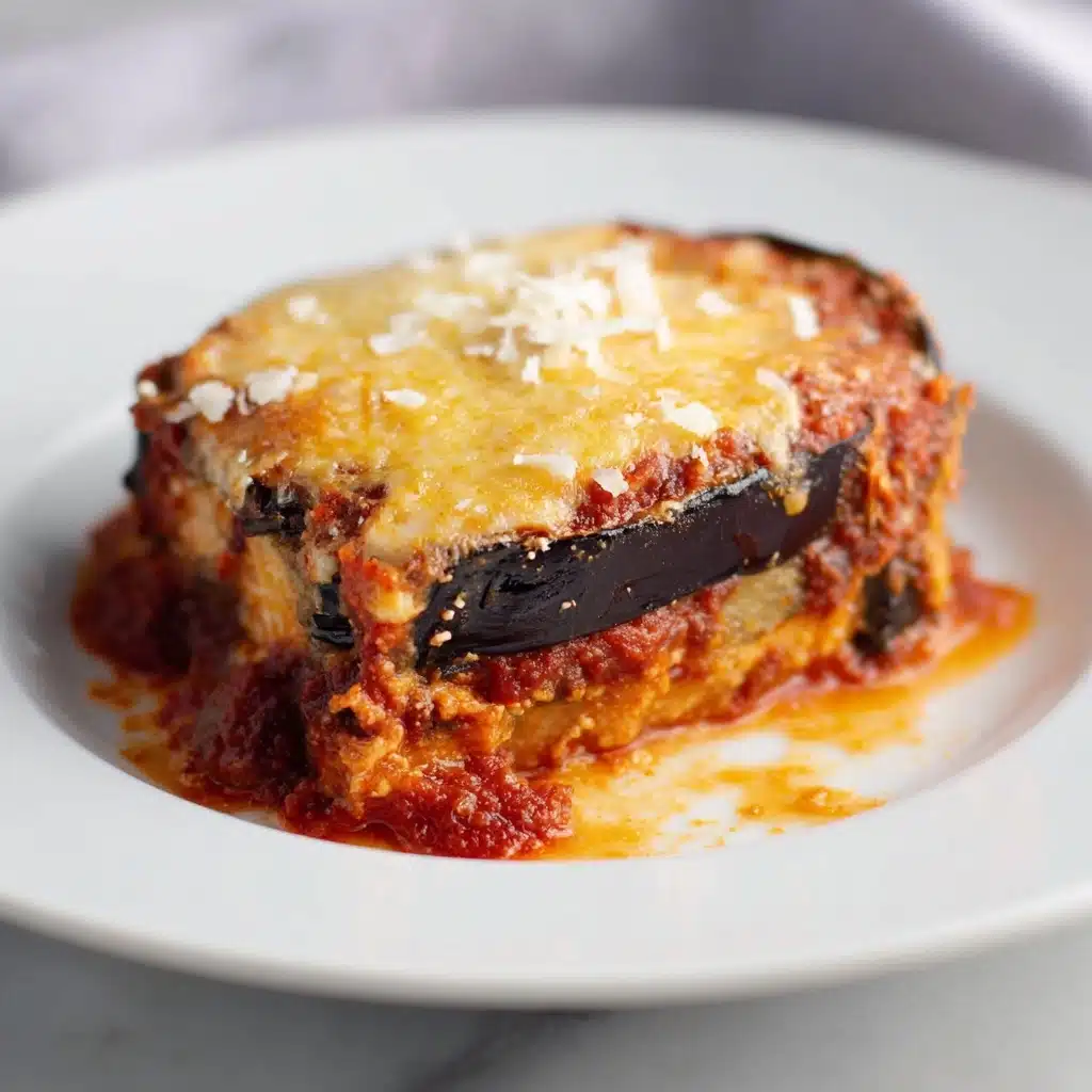 Healthy Baked Eggplant Parmesan Recipe - Recipe Image