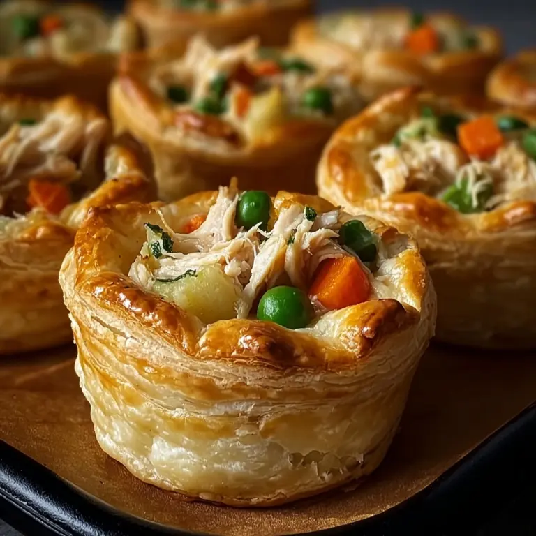 Mini chicken pot pies Recipe
