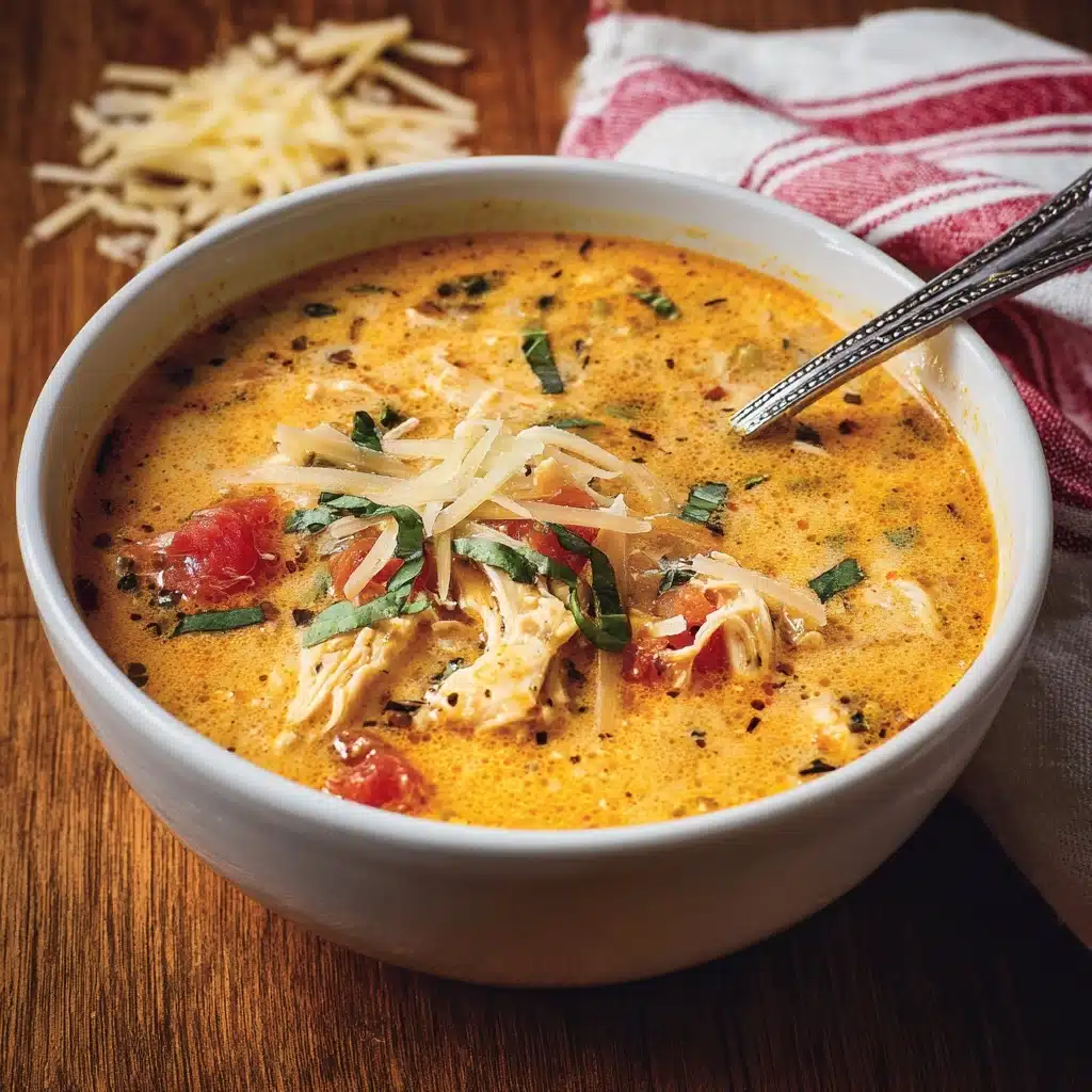 Sun Dried Tomato Soup with Chicken Recipe - Recipe Image