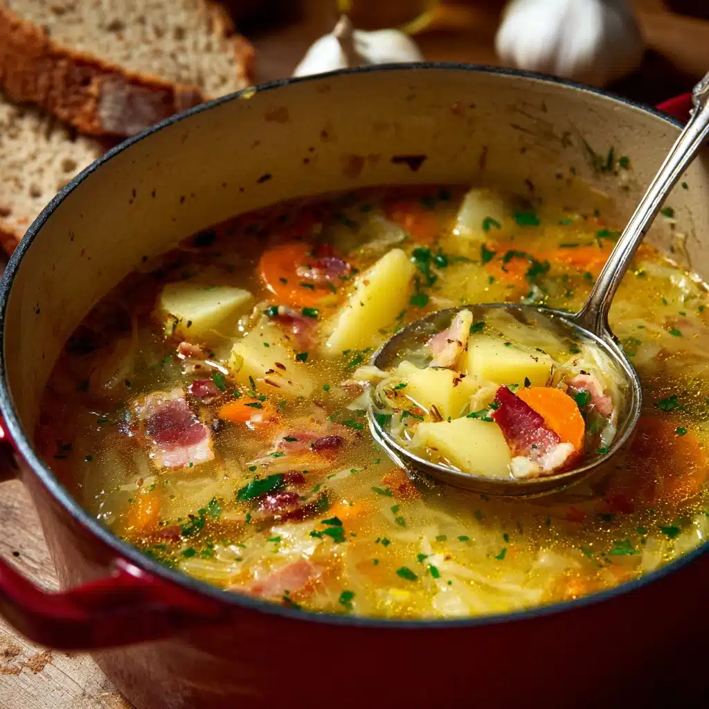 Irish Bacon, Cabbage, and Potato Soup Recipe