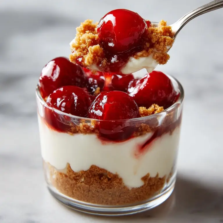 No Bake Cherry Cheesecake Parfaits Recipe