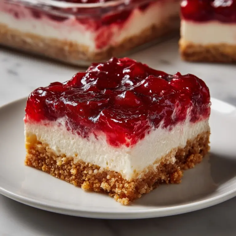Raspberry Pretzel Salad Recipe