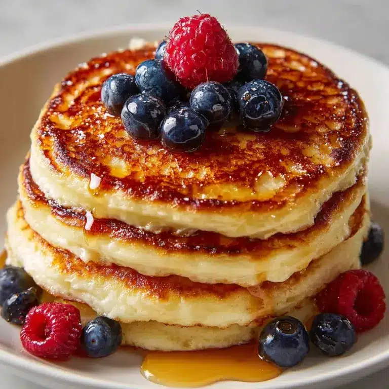Fluffiest Greek Yogurt Pancakes Recipe