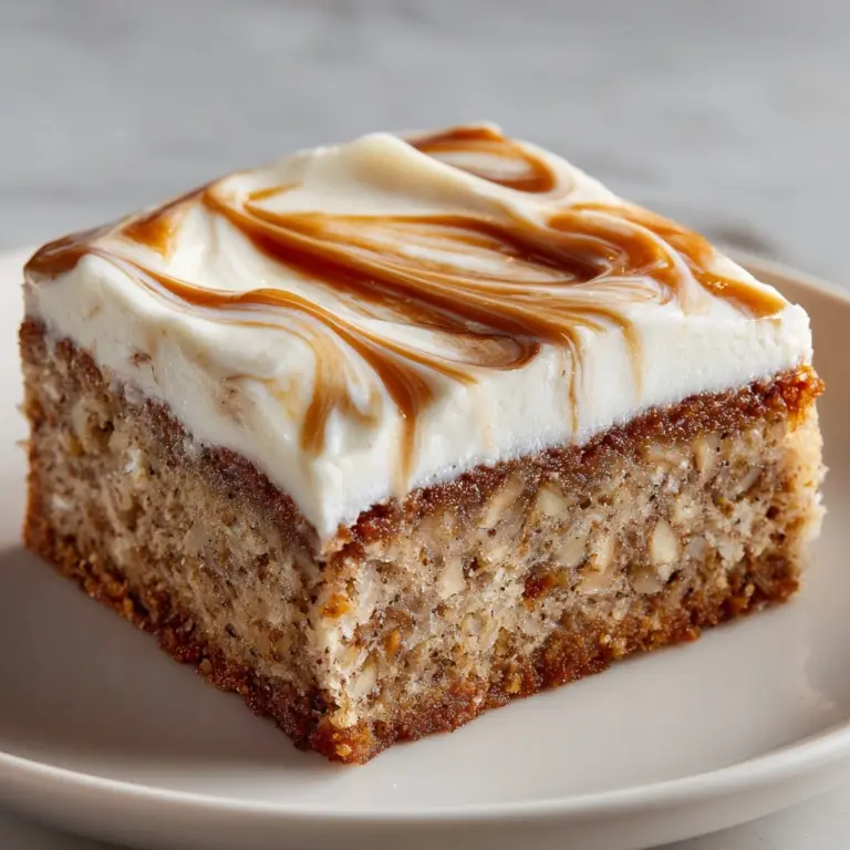 Salted Caramel Banana Cake Recipe