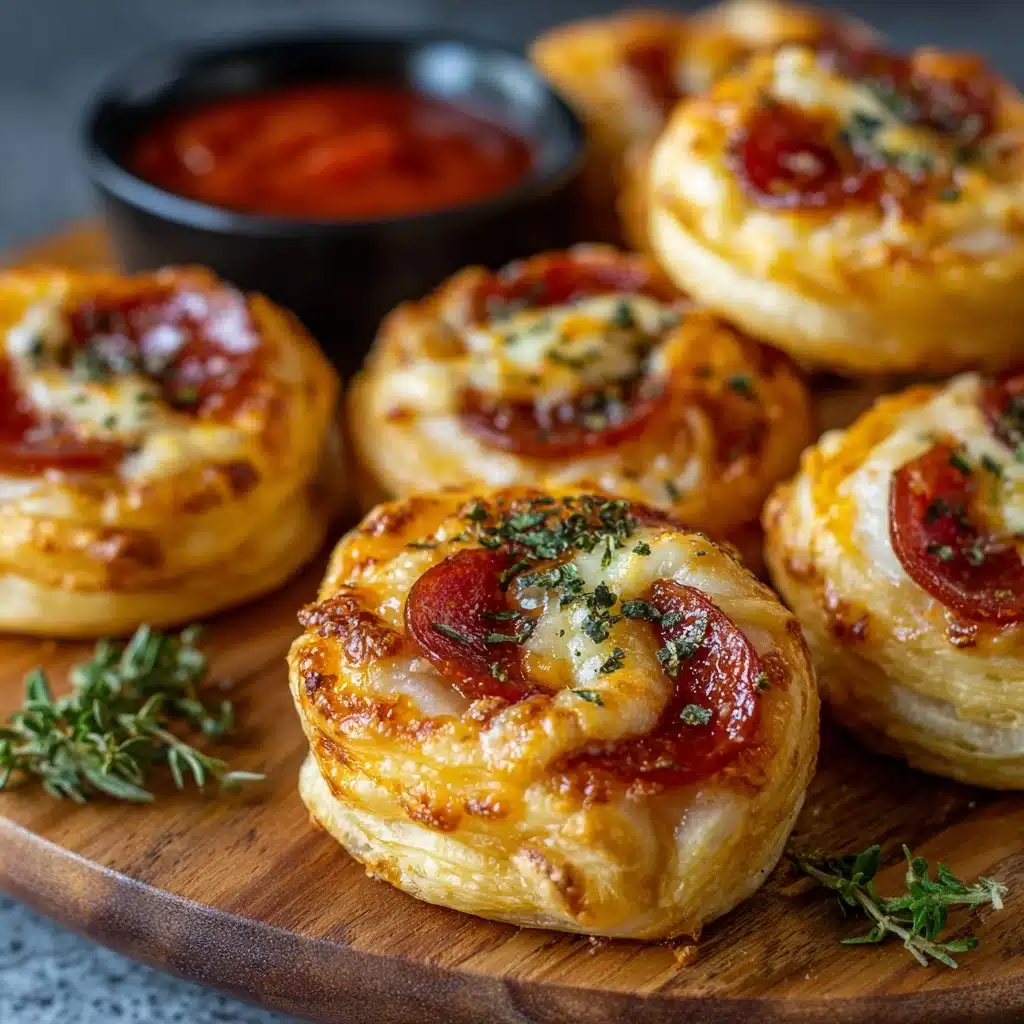Flaky Pepperoni Pizza Rolls with Mozzarella and Herbs Recipe
