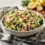 Baking bacon is easy and results in crisp bacon slices, perfect for this broccoli salad Recipe