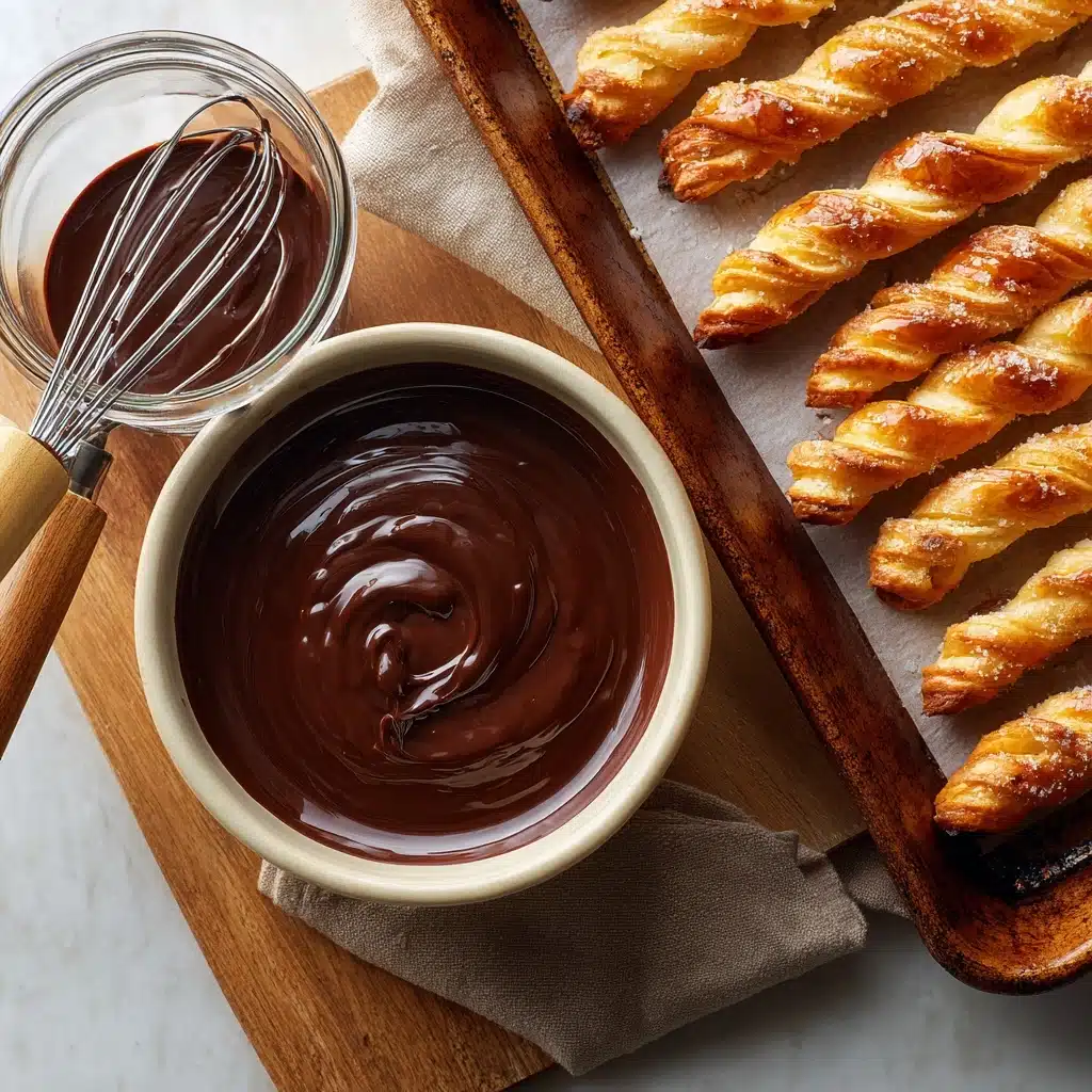 Churros with Mexican Chocolate Dipping Sauce Recipe