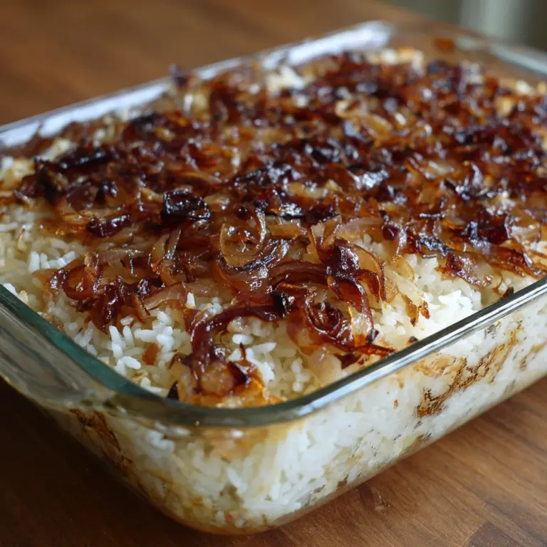 French Onion Soup Rice Recipe
