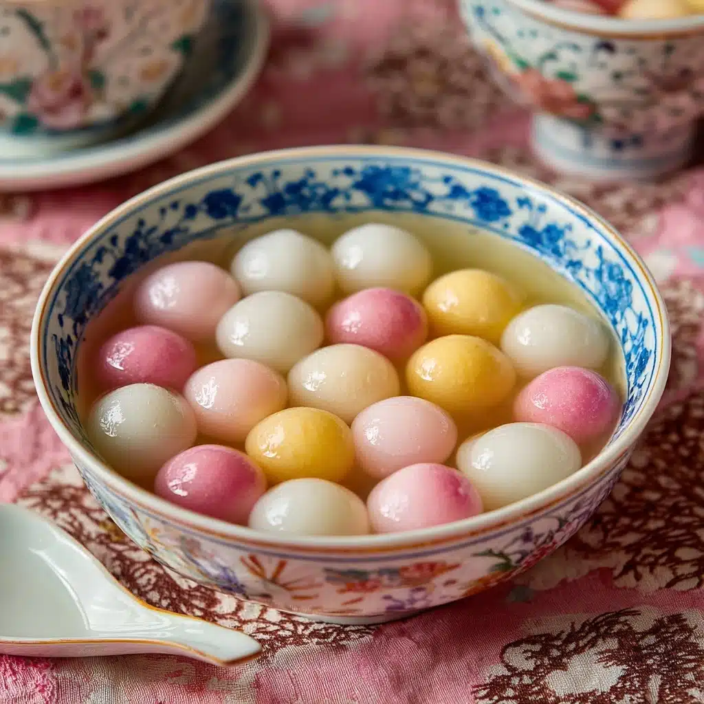 Tang Yuan (Glutinous Rice Balls) with Sweet Ginger Syrup Recipe - Recipe Image