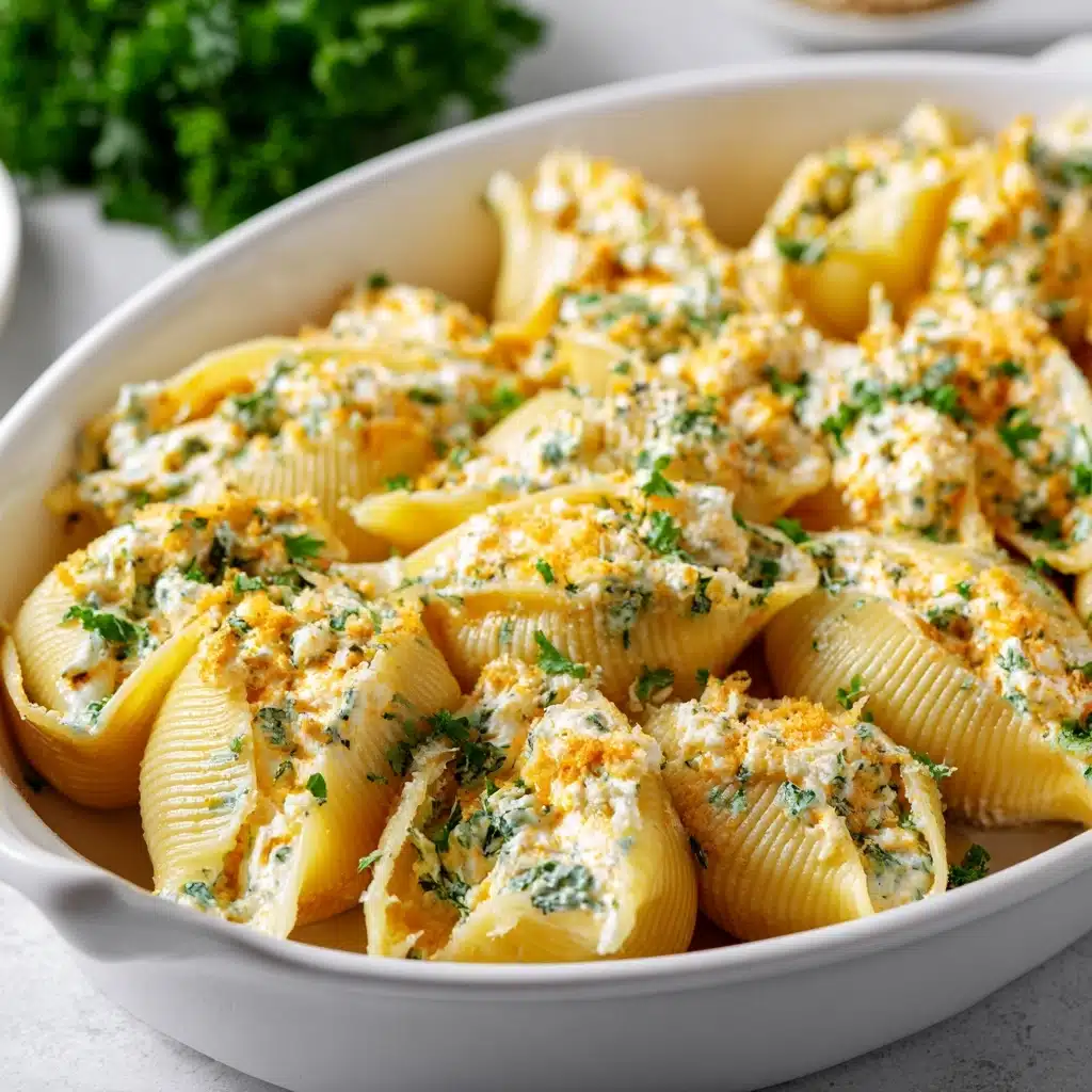 Creamy Seafood Stuffed Shells Recipe - Recipe Image