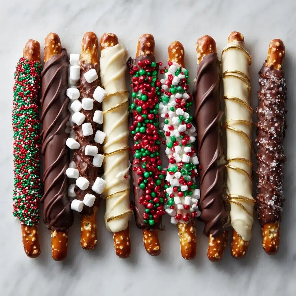 Christmas Pretzel Rods Recipe - Recipe Image
