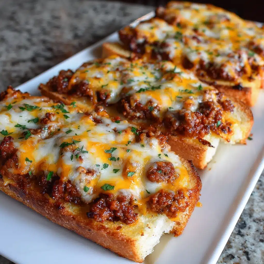 Sloppy Joe Garlic Bread Recipe