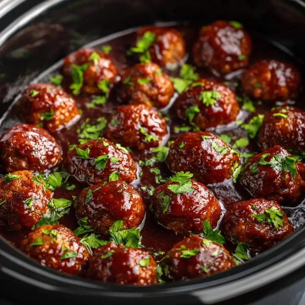 Honey BBQ Crockpot Meatballs Recipe