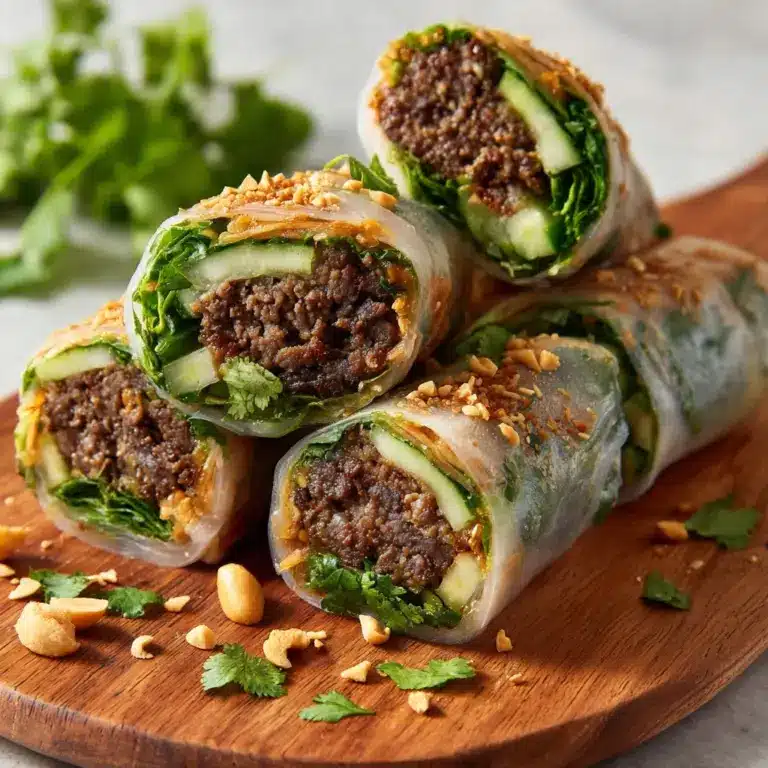 Thai Basil Beef Rolls Recipe