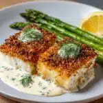 Parmesan-Crusted Tilapia with Lemon Dill Sauce Recipe