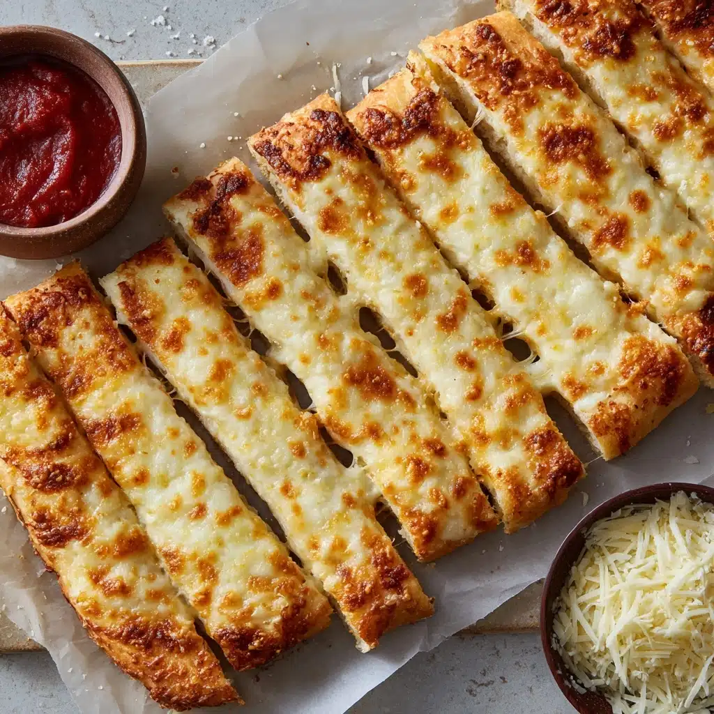 Homemade Cheesy Breadsticks Recipe - Recipe Image
