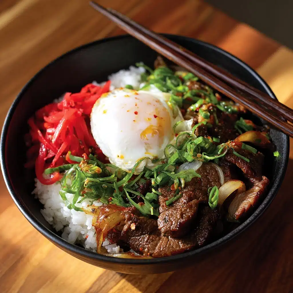 Japanese Beef Bowl Gyudon Recipe
