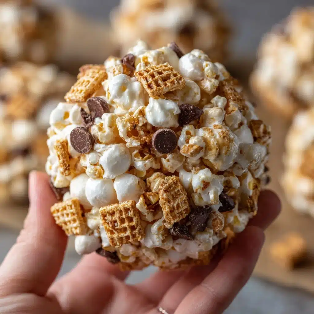 S'mores Popcorn Balls Recipe - Recipe Image