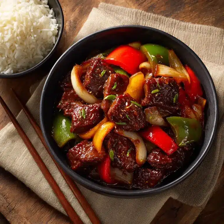 Slow Cooker Pepper Steak Recipe