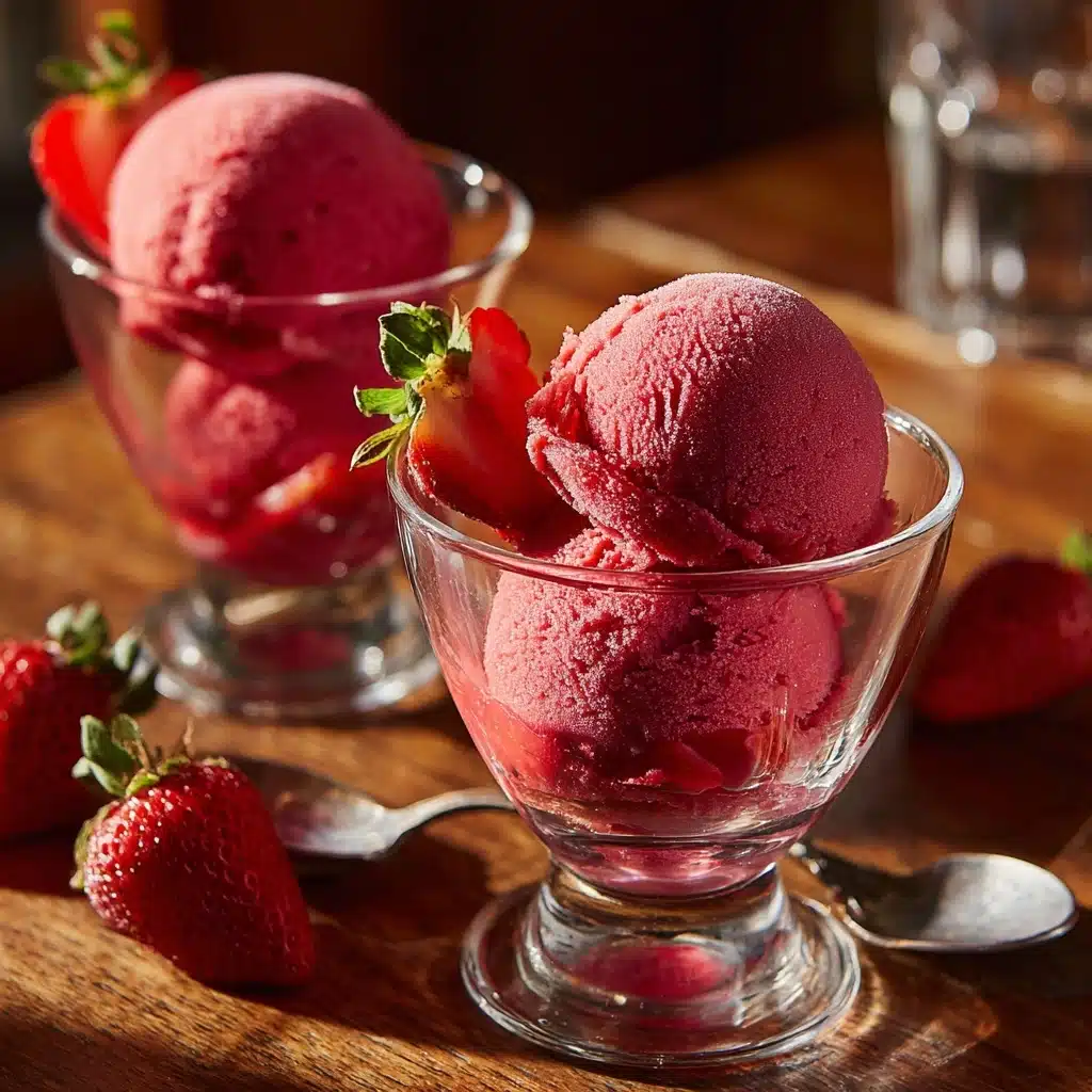 Strawberry Sorbet Recipe - Recipe Image