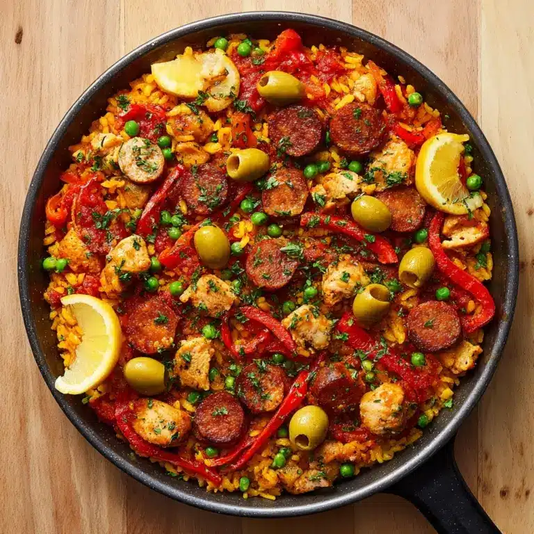 Chorizo and Chicken Paella Recipe
