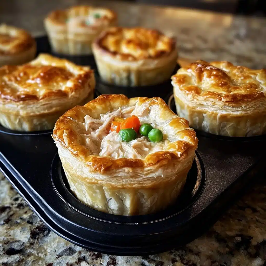 Mini chicken pot pies Recipe - Recipe Image