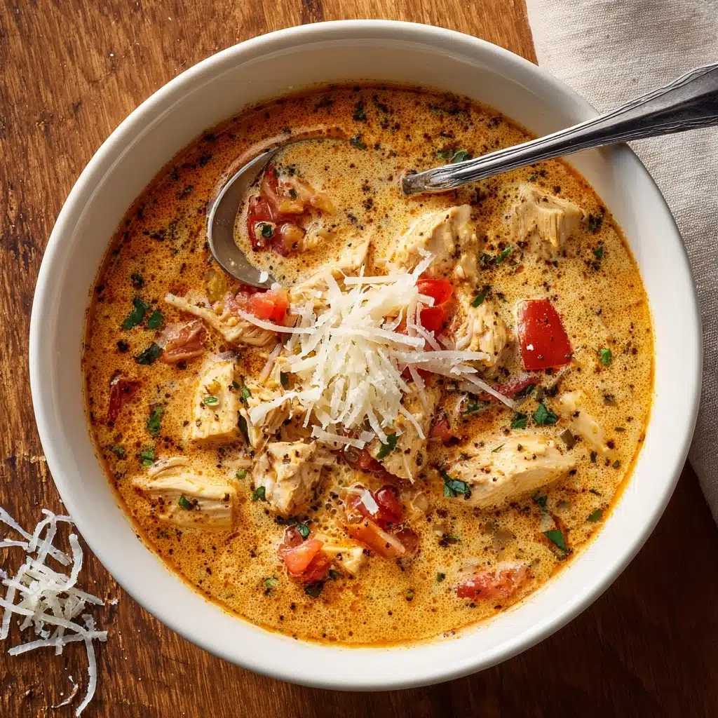 Sun Dried Tomato Soup with Chicken Recipe - Recipe Image