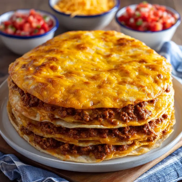 Easy Layered Taco Bake Recipe