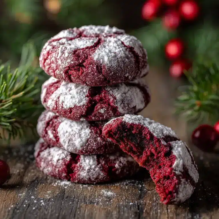 Red Velvet Crinkle Cookies Recipe