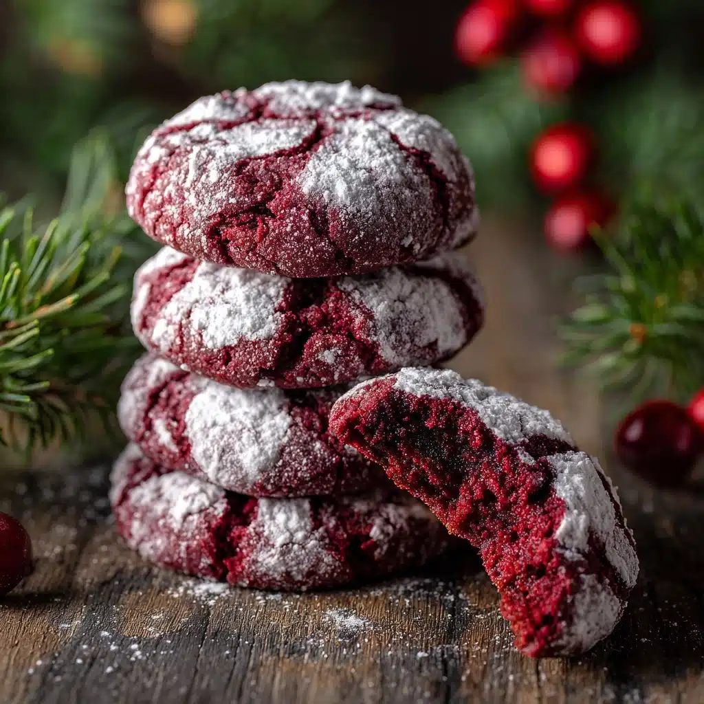 Red Velvet Crinkle Cookies Recipe