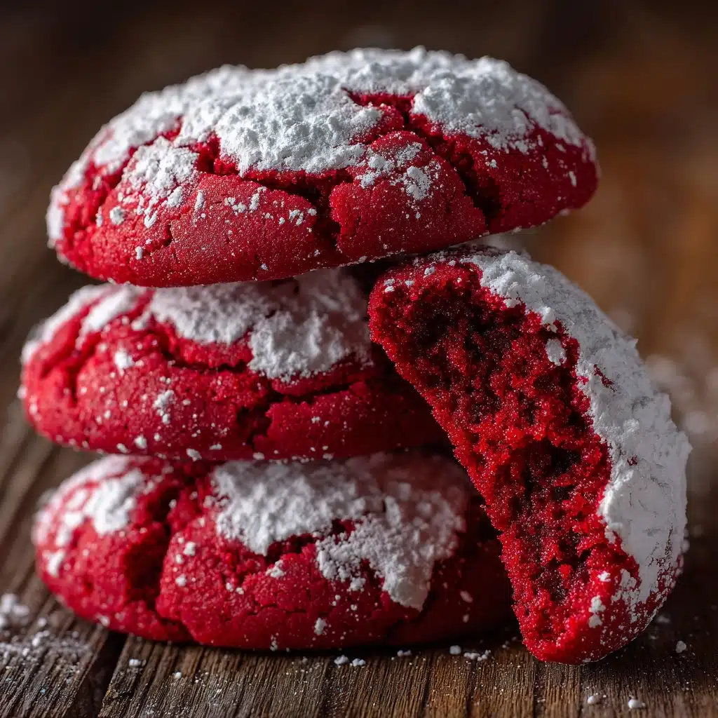 Red Velvet Crinkle Cookies Recipe - Recipe Image
