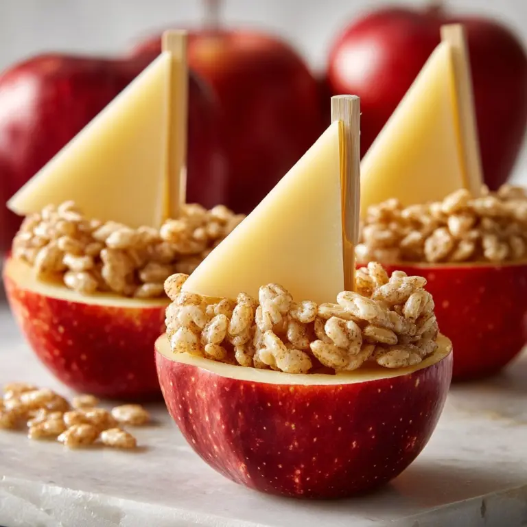 Simple Kids Snack Ideas: Crunchy Apple Boats Recipe