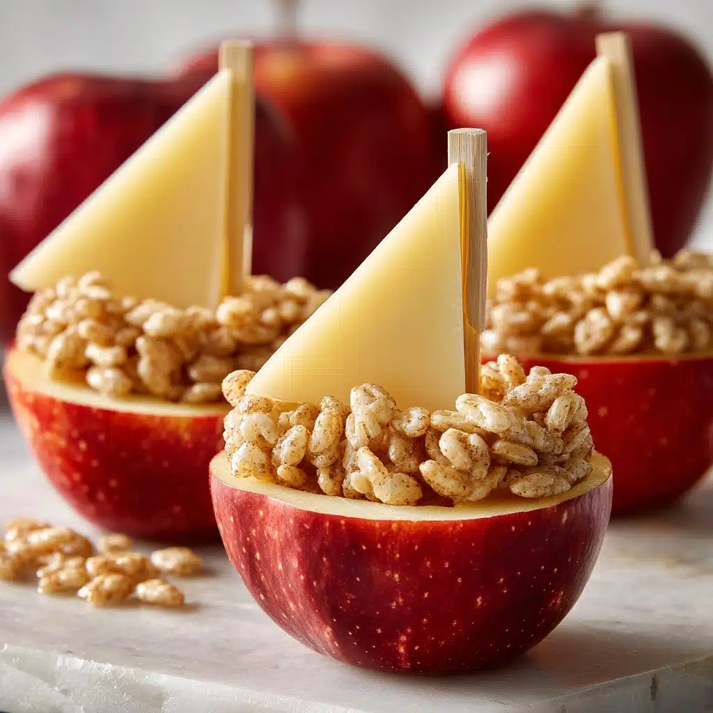 Simple Kids Snack Ideas: Crunchy Apple Boats Recipe
