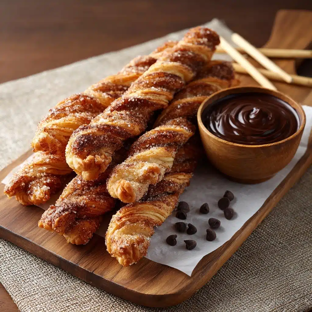 Churros with Mexican Chocolate Dipping Sauce Recipe - Recipe Image