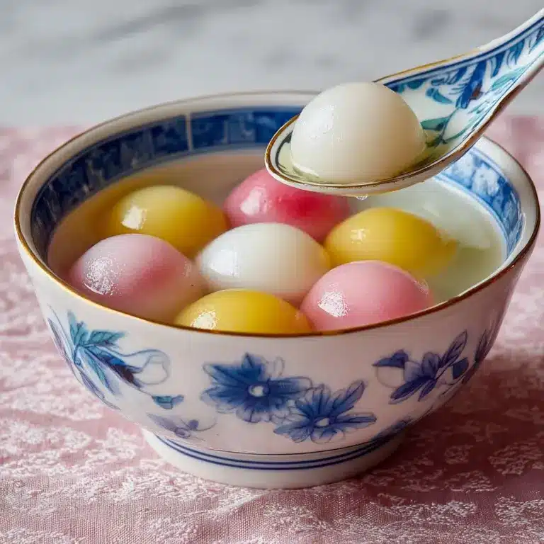 Tang Yuan (Glutinous Rice Balls) with Sweet Ginger Syrup Recipe