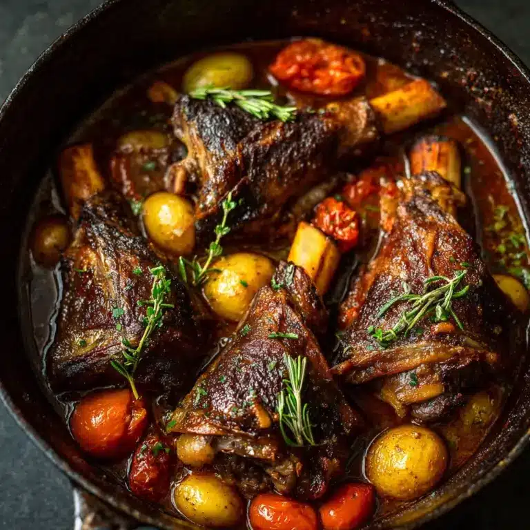 Easy Braised Lamb Shanks Recipe