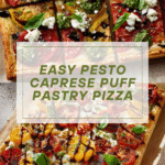 Pesto Caprese Puff Pastry Pizza Recipe