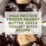 High Protein Frozen Peanut Butter Greek Yogurt Bites Recipe