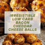 Low Carb Bacon Cheddar Mini Cheese Balls Recipe